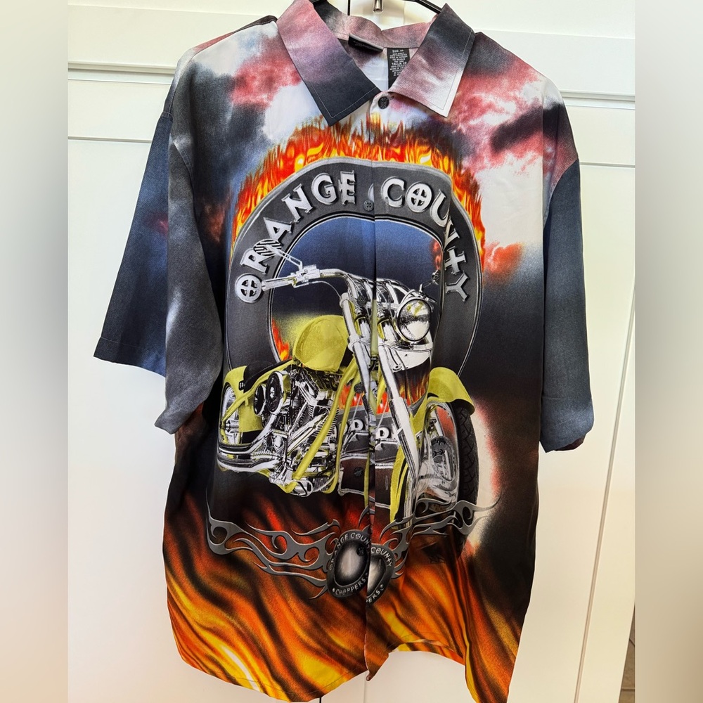 Orange County Choppers Shirt Men’s Xl Button Motocycle Y2K vintage shirt